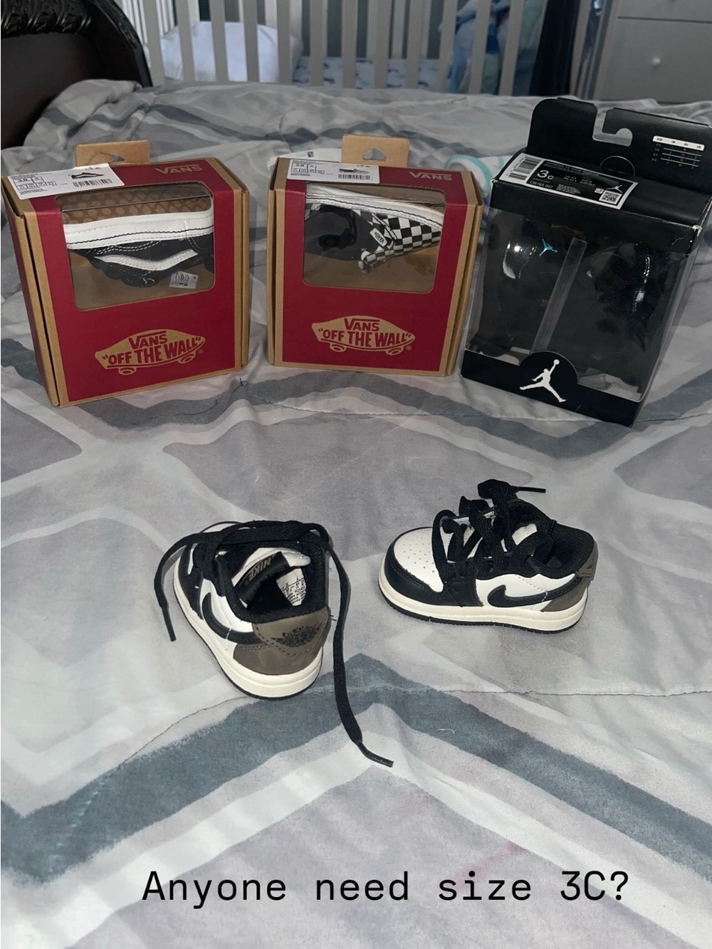 Vans Kids Shoes and Jordan Infant Sneakers - Black & White
